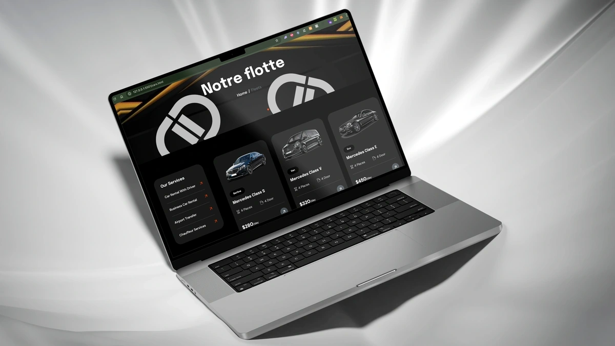 Site vitrine optimisé pour Drive Dream avec référencement local et design UX/UI moderne.